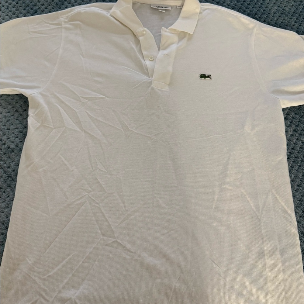 Lacoste White Polo Shirt Classic Design